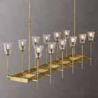 Torche Sculpted Glow Rectangular Chandelier 54"