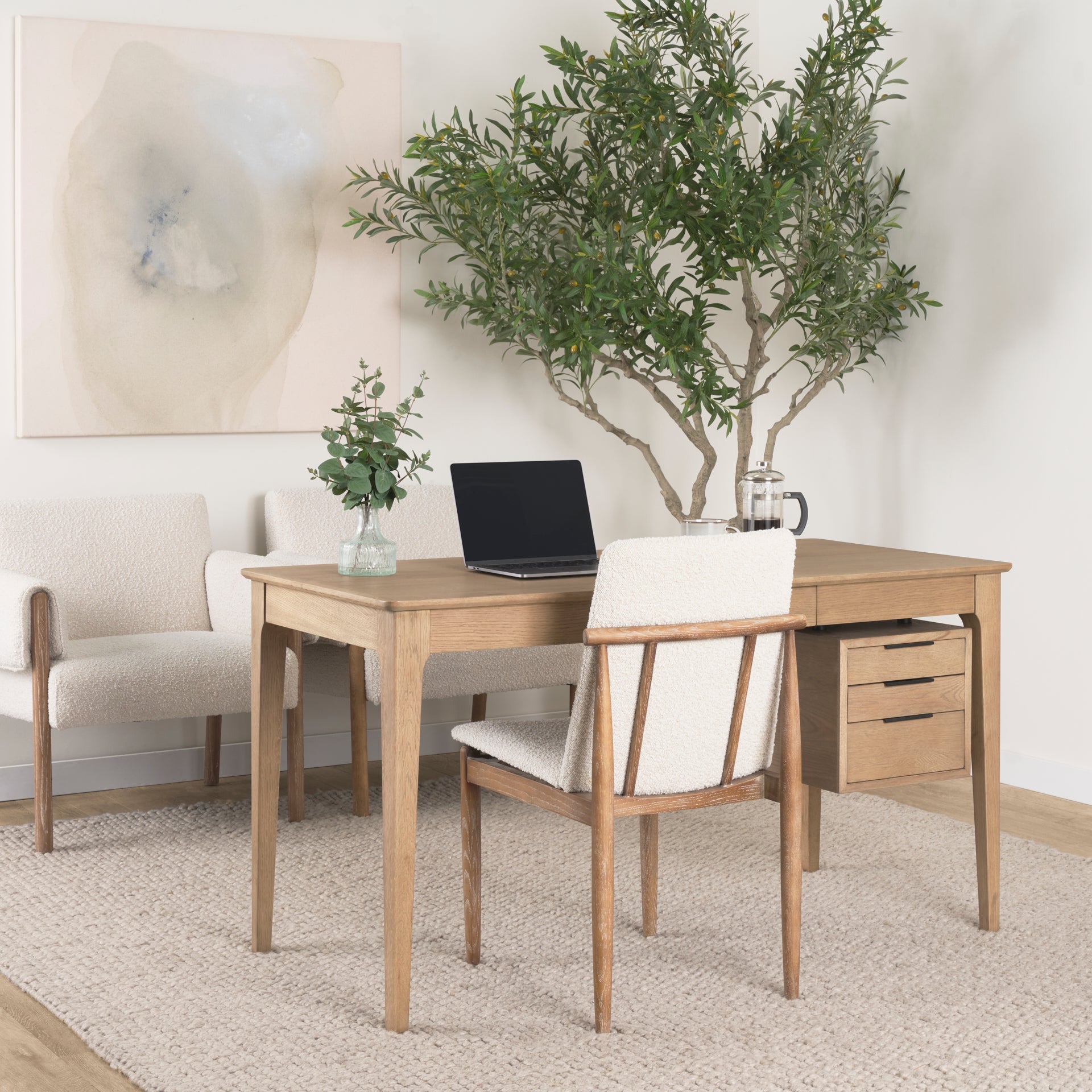 Boucle Dining Chair, Set of 2
