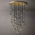 Boule De Radiant Crystal Cluster Chandelier 40"