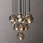 Boule De Radiant Crystal Cluster Chandelier 14"