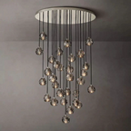 Boule De Radiant Crystal Cluster Chandelier 40"