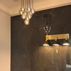 Boule De Radiant Crystal Cluster Chandelier 14"