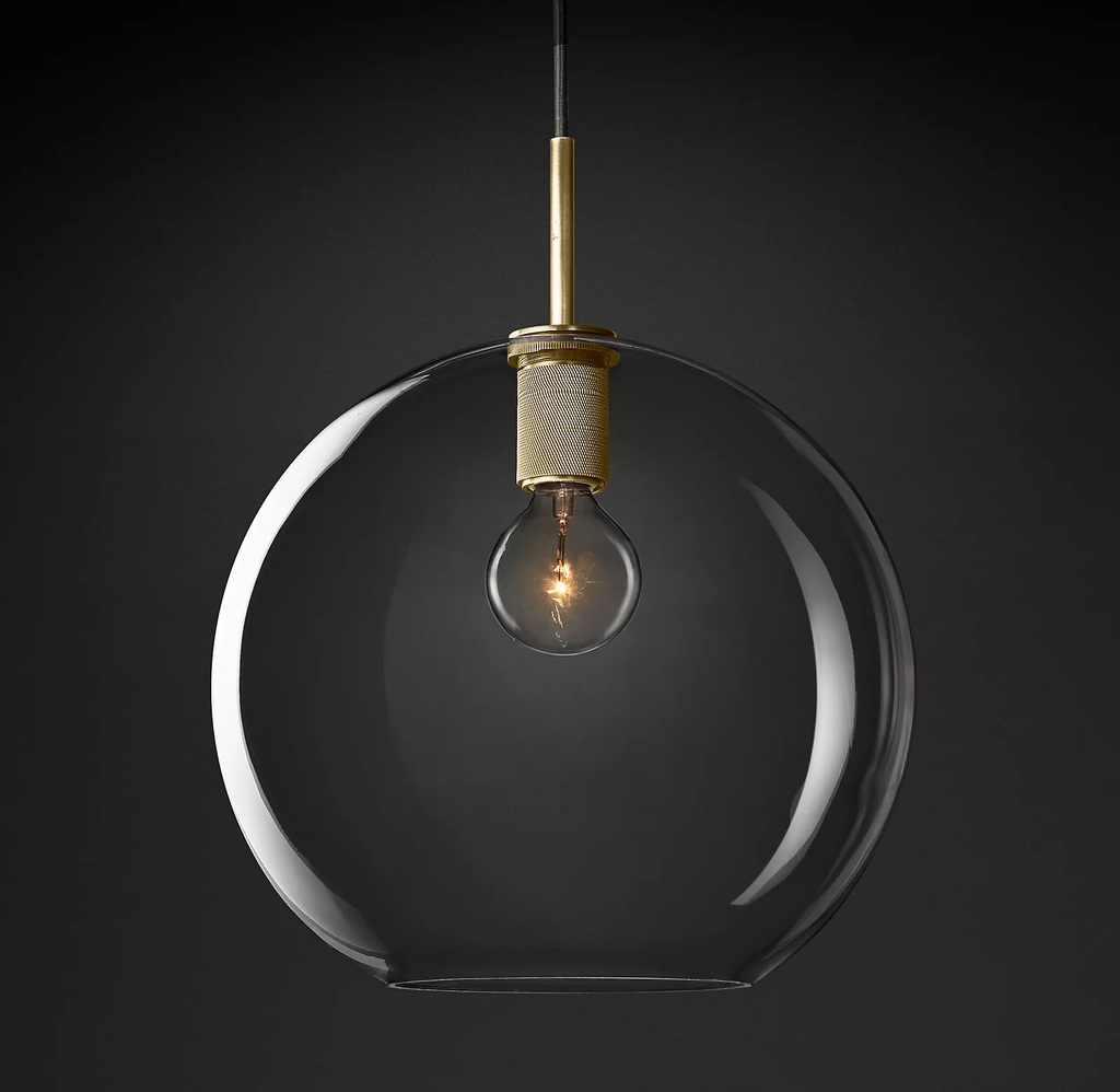 Utilitaire Globe Shade Pendant Light