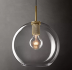 Utilitaire Globe Shade Pendant Light
