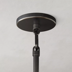 Savile Crystal Block Round Pendant Light