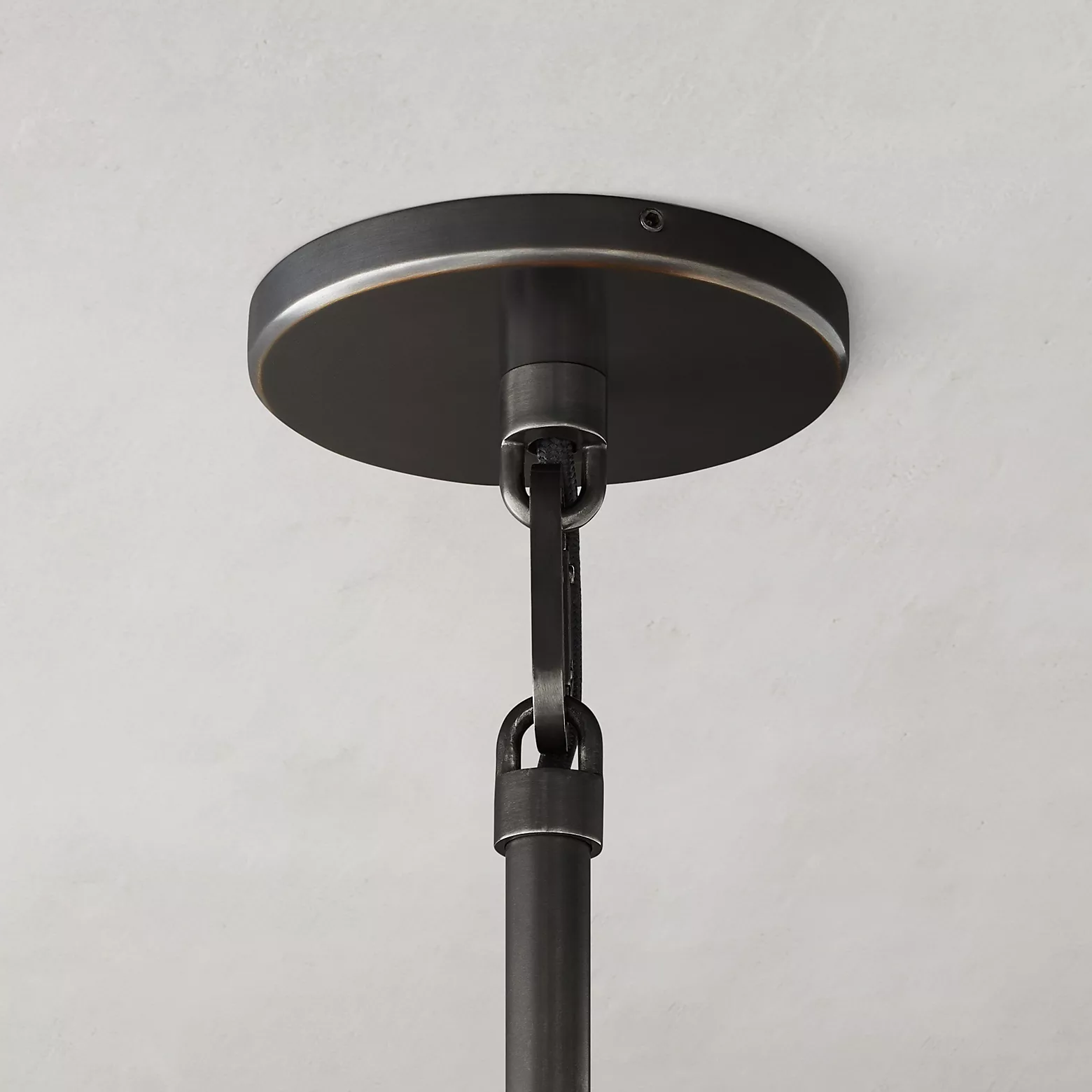 Savile Crystal Block Round Pendant Light