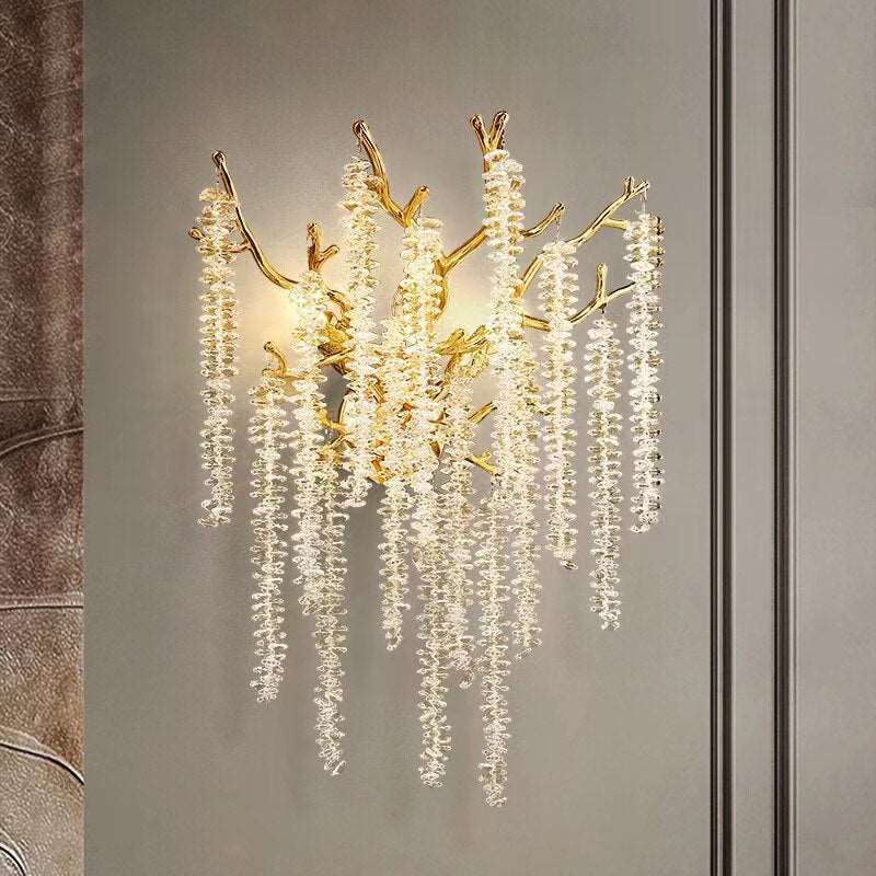 buyAlbero Crystal Tassel Sconce - Morsale