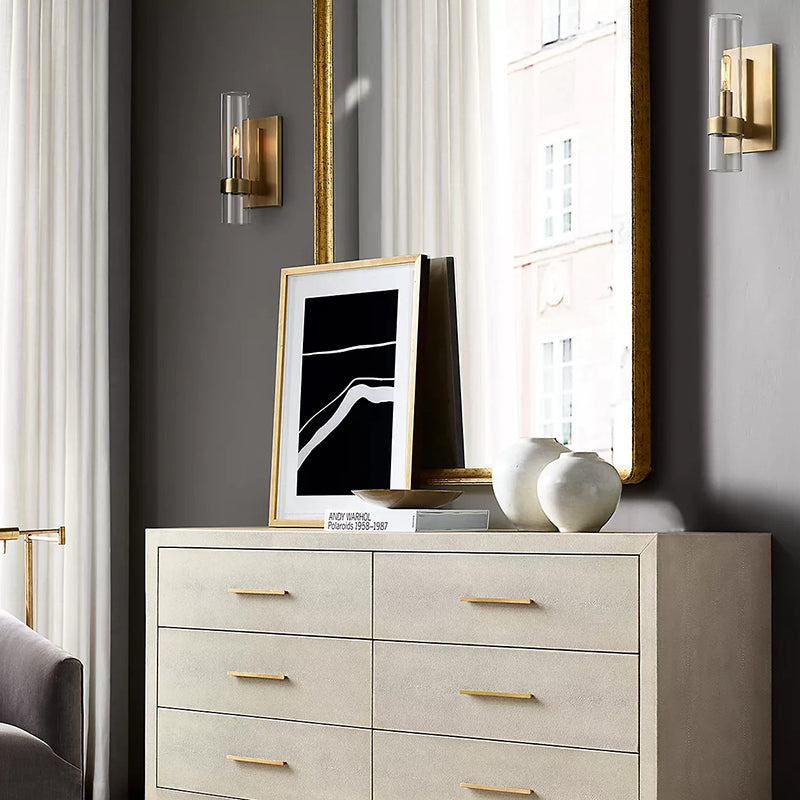 Ravelle Clear Glass Wall Sconce