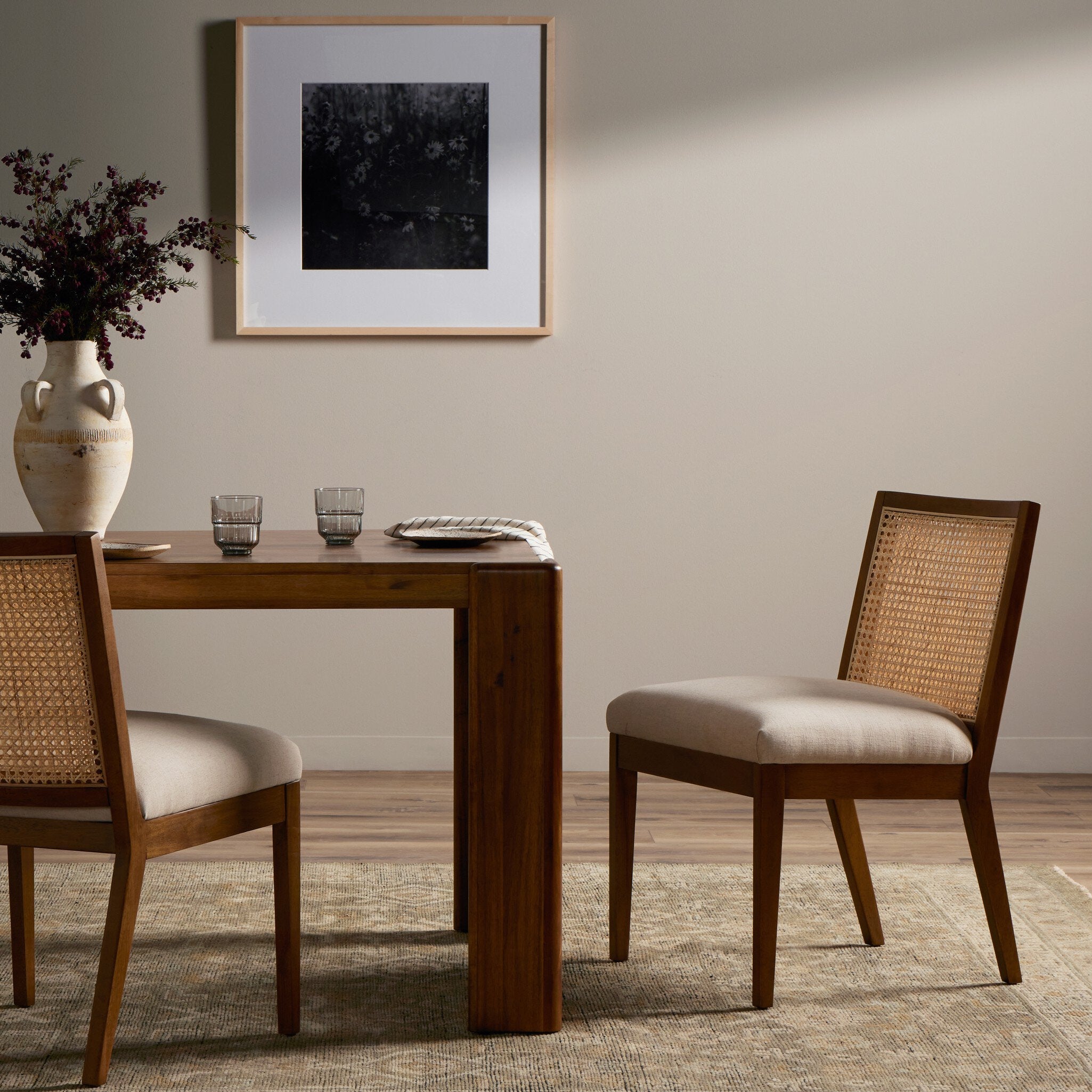Antonia Cane Armless Dining Chair-Dining Chairs-StyleMeGHD