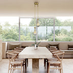 Rain Aura Glass Round Chandelier 5"