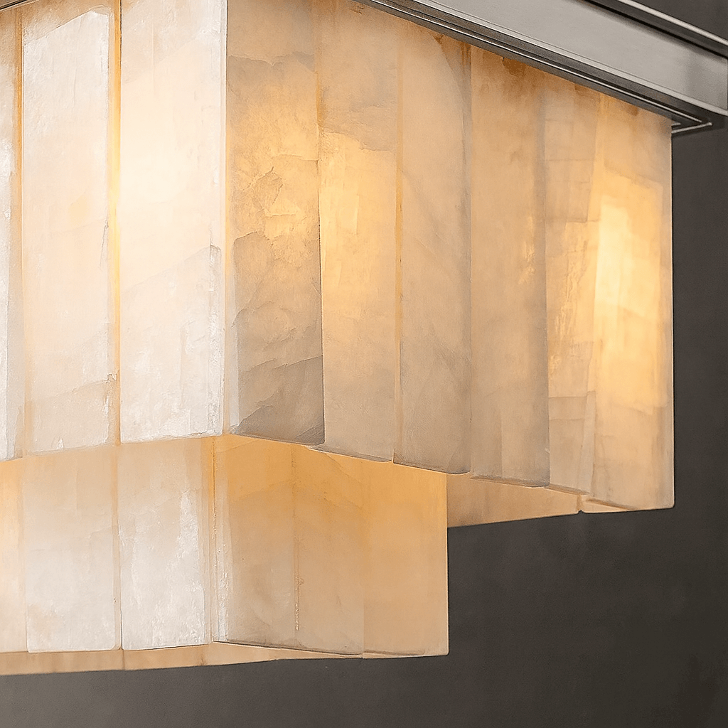 Windsor marble chandelier side profile