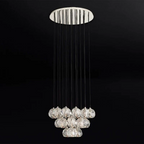 Boule De Radiant Crystal Cluster Chandelier 24"