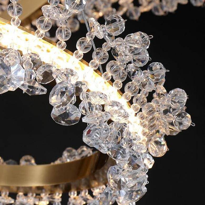 buyCapri 2-Ring Modern Crystal Chandelier - Morsale