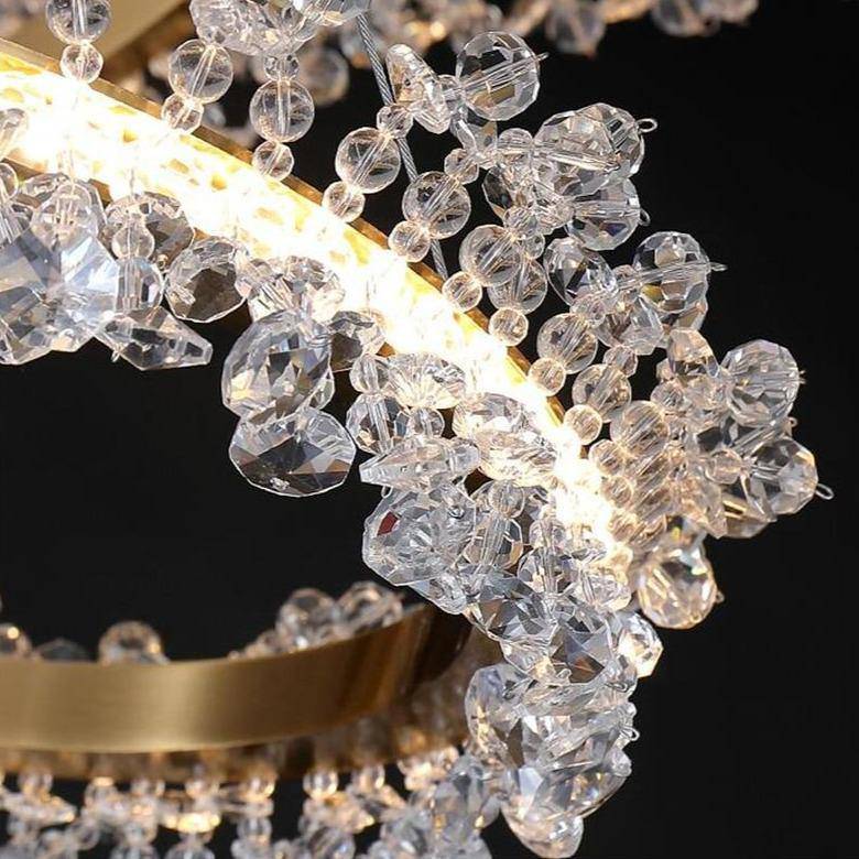 buyCapri Modern 3-Ring Crystal Chandelier - Morsale