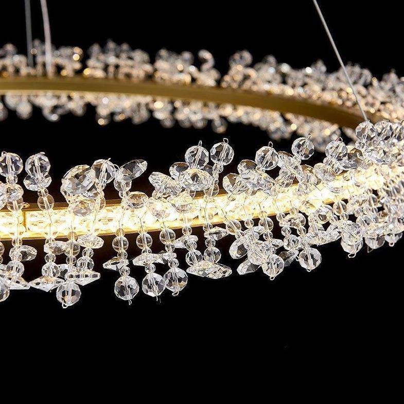buyCapri Modern 3-Ring Crystal Chandelier - Morsale