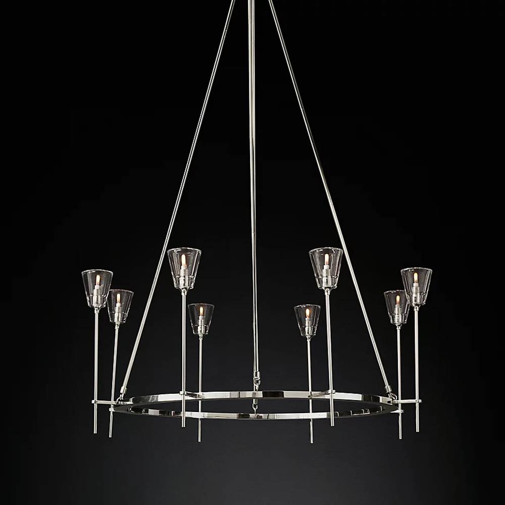 Torche Sculpted Glow Round Chandelier 46"