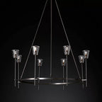 Torche Sculpted Glow Round Chandelier 46"