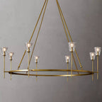 Torche Sculpted Glow Round Chandelier 58"