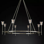 Torche Sculpted Glow Round Chandelier 58"