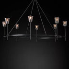 Torche Sculpted Glow Round Chandelier 58"