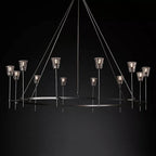 Torche Sculpted Glow Round Chandelier 70"