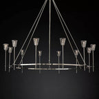 Torche Sculpted Glow Round Chandelier 70"