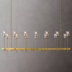Torche Sculpted Glow Rectangular Chandelier 67"
