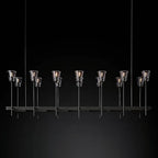 Torche Sculpted Glow Rectangular Chandelier 67"