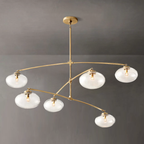 Cabrette Float Glass Mobile Round Chandelier 48"