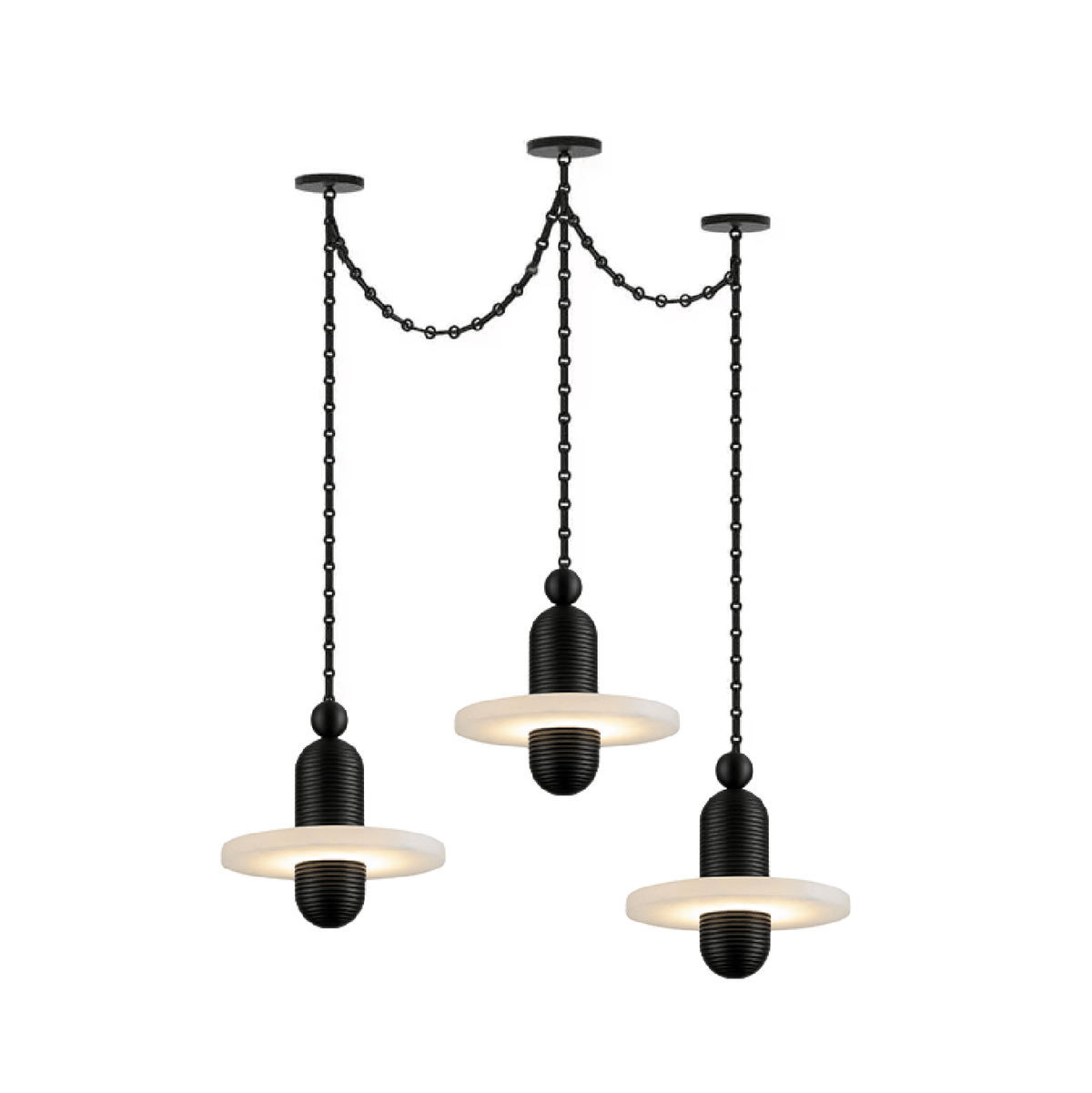 Orbital Drift Chain Chandelier