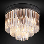 Odeon Deco Prism Tiered Flush Mount