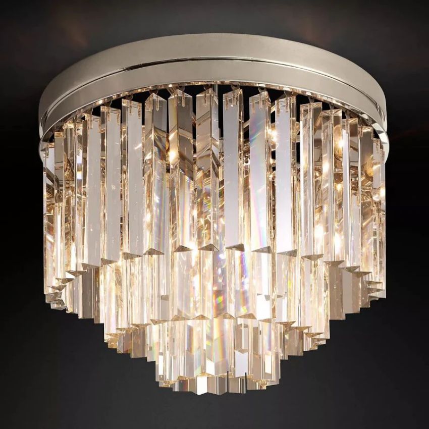 Odeon Deco Prism Tiered Flush Mount