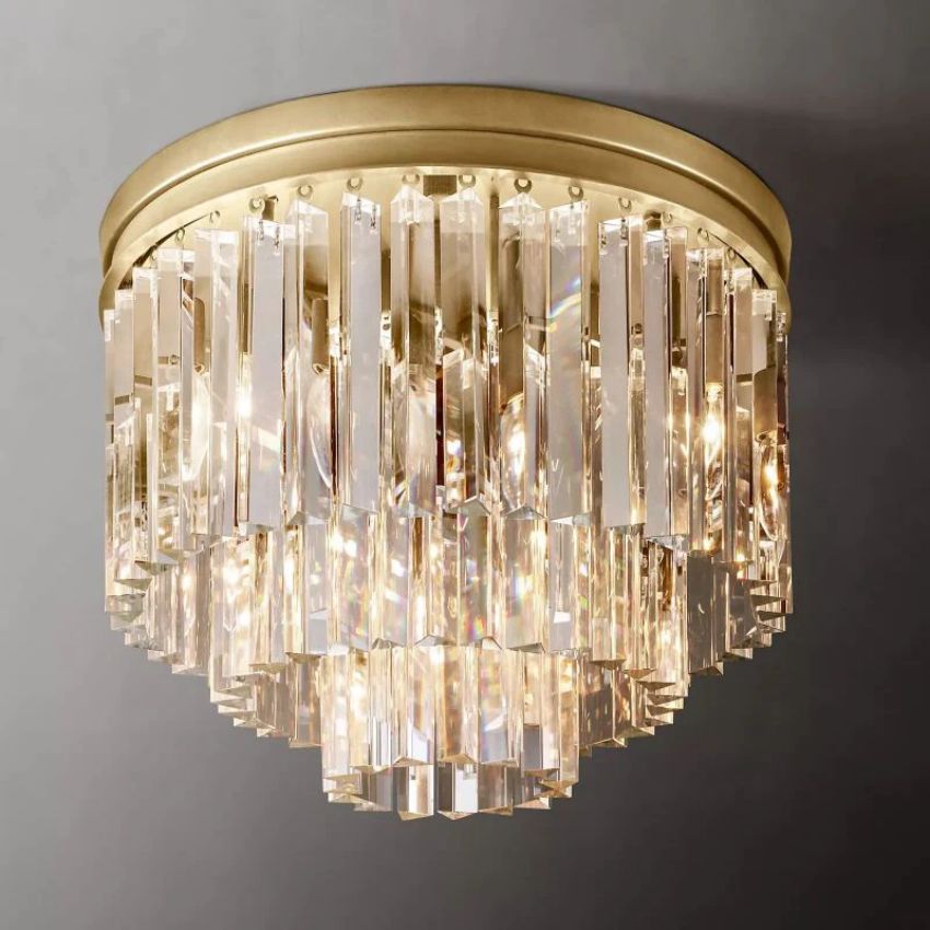 Odeon Deco Prism Tiered Flush Mount