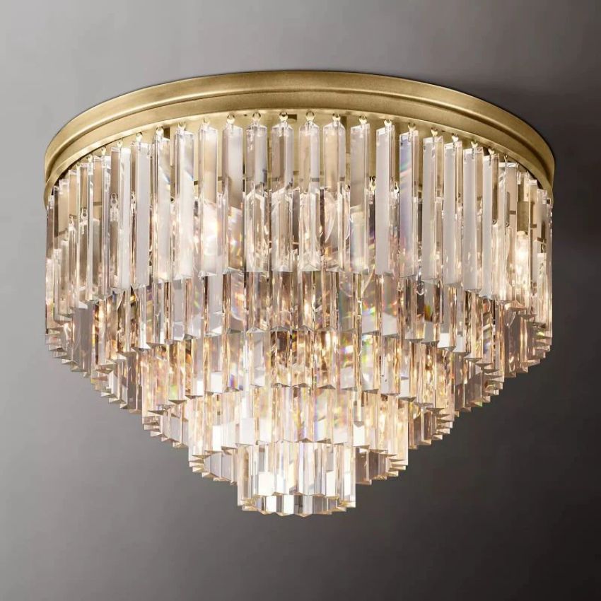Odeon Deco Prism Tiered Flush Mount