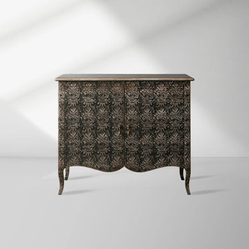 Lucia Hand-Painted Vintage Storage Cabinet