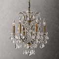 Rococo Vintage Crystal Round Chandelier 18"