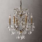 Rococo Vintage Crystal Round Chandelier 18"