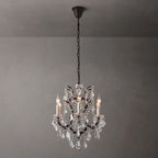 Rococo Vintage Crystal Round Chandelier 18"