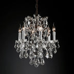 Rococo Vintage Crystal Round Chandelier 18"