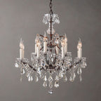Rococo Vintage Crystal Round Chandelier 28"