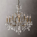Rococo Vintage Crystal Round Chandelier 28"