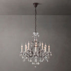 Rococo Vintage Crystal Round Chandelier 28"