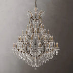 Rococo Vintage Crystal Round Chandelier 72"