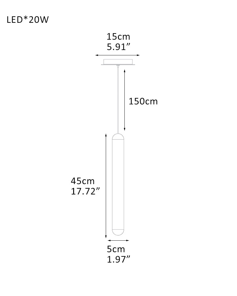 Cluster Mini Cadiz Linear Long Pendant Ceiling for Kitchen Island