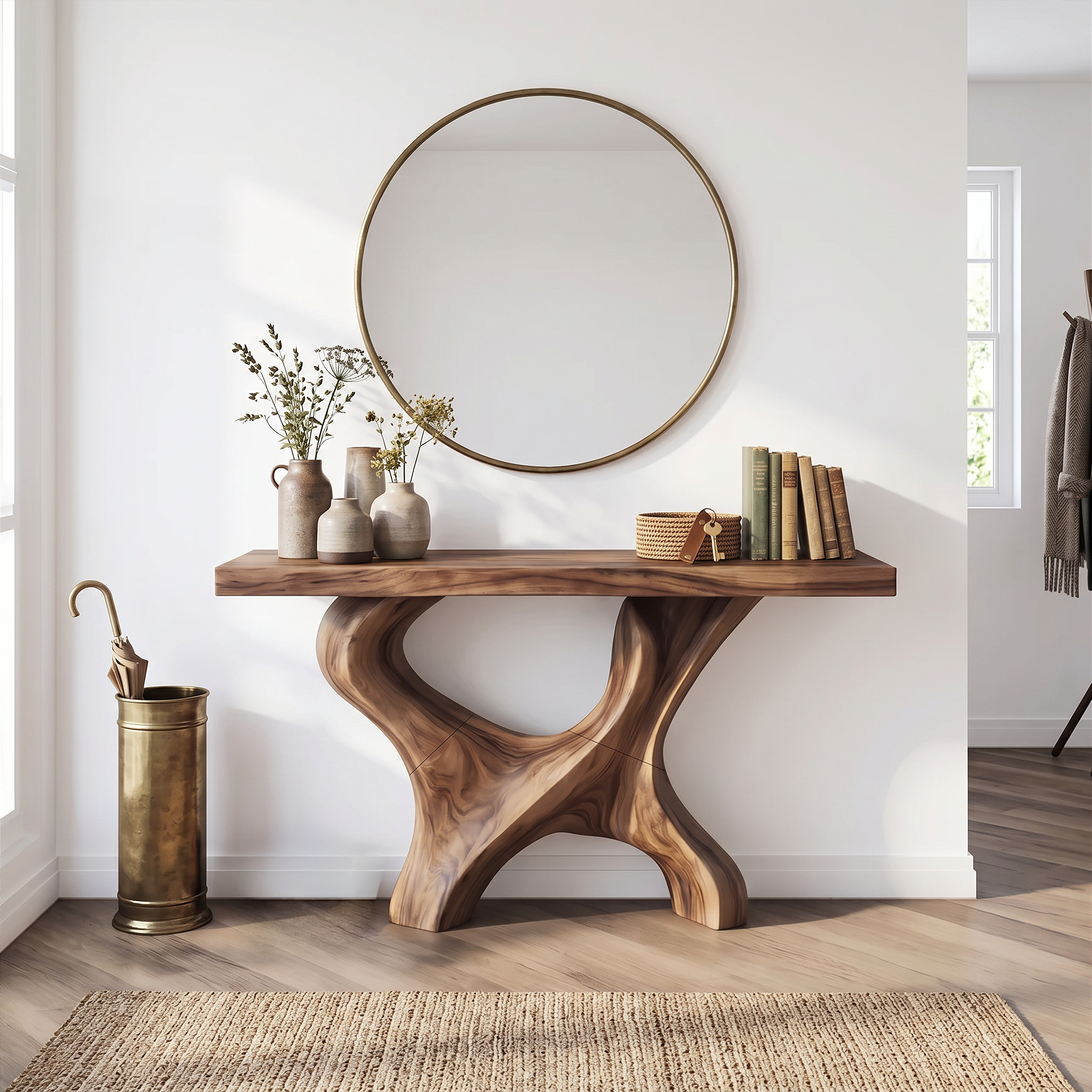Handcrafted Entryway Storage Furniture Decor