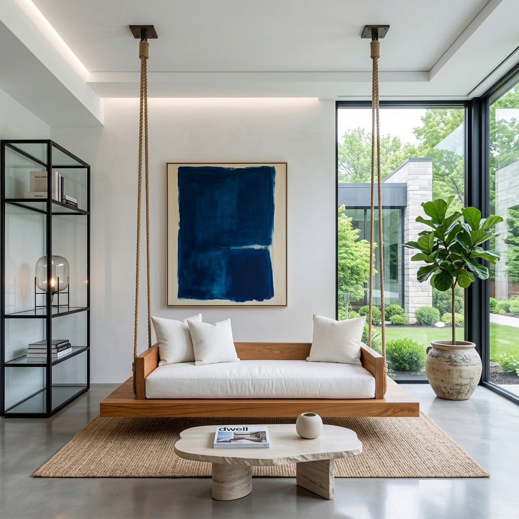 Modern Hanging Ceiling Swing For Living Room Or Studio