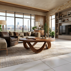 Modern Coffee Table Unique Base Design For Living Room