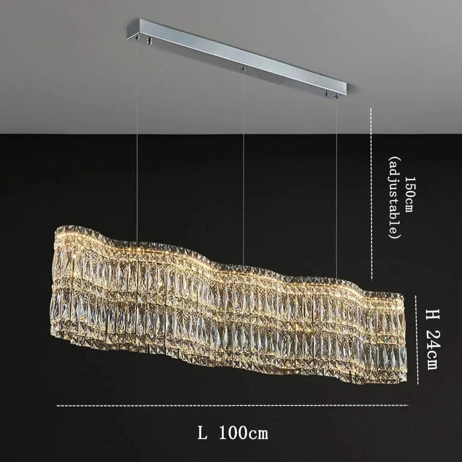buyBacci 39" Crystal Dining Chandelier - Morsale
