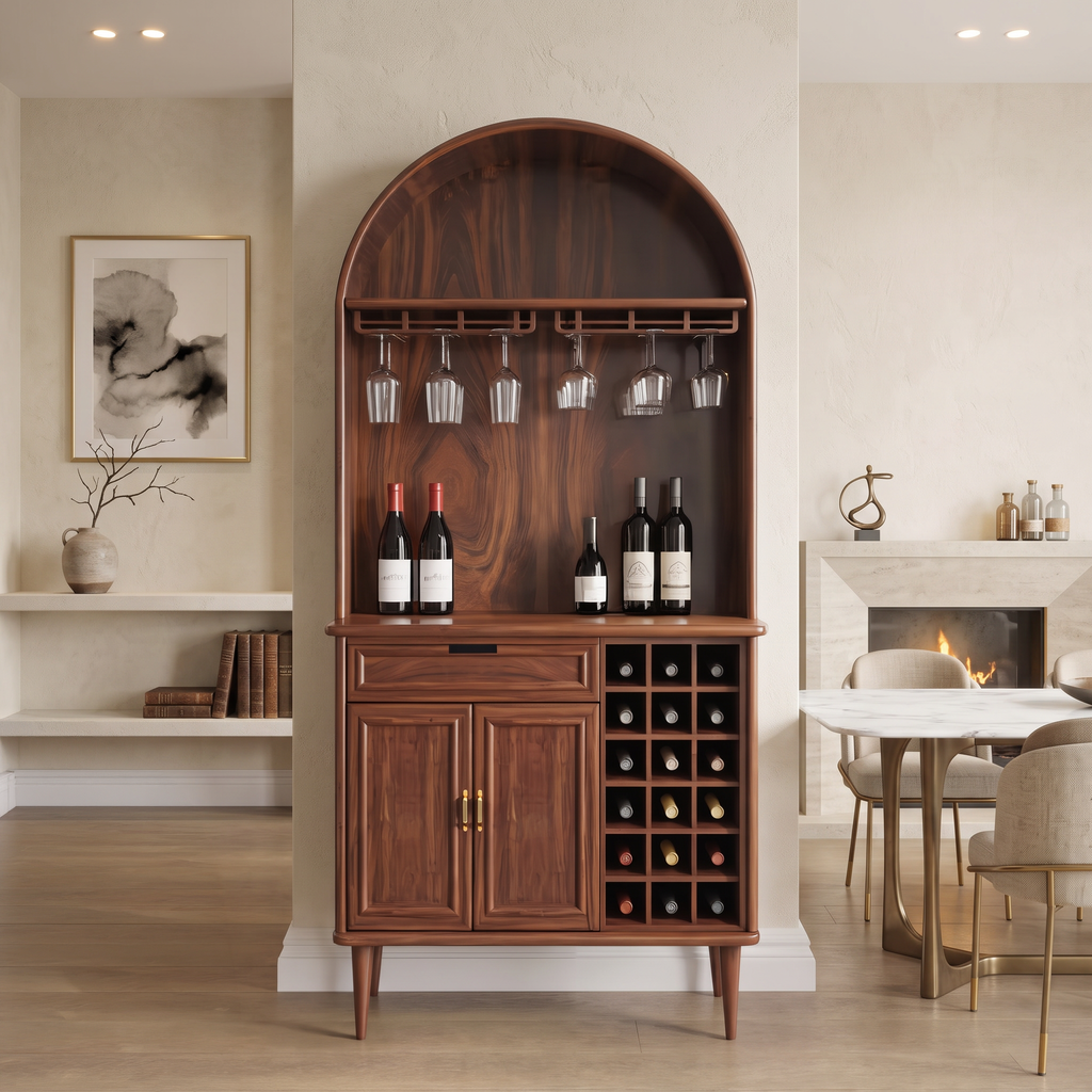 Modern Wine Cabinet With Storage For Dining Room
