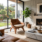 Modern Sculptural Lounge Chair For Living Room